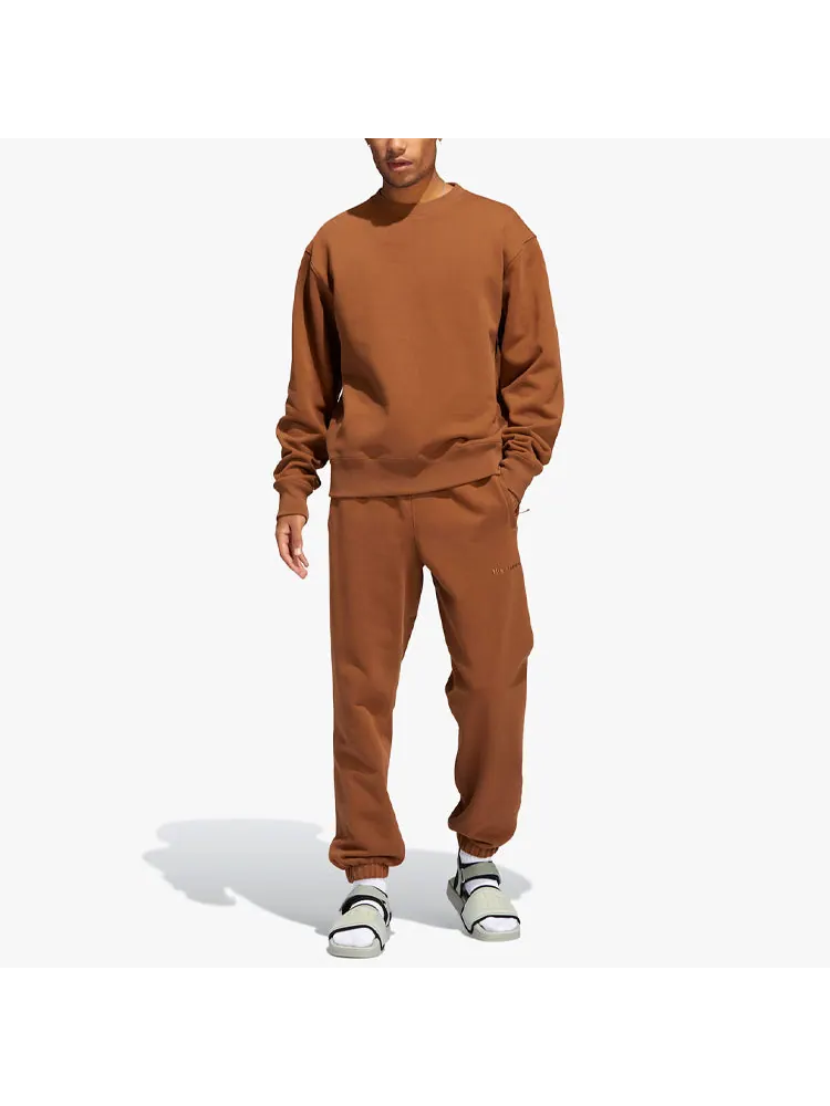 Худи adidas x Pharrell Basic Sports Sweatshirt 'Brown' — изображение 3 из 6, коричневый