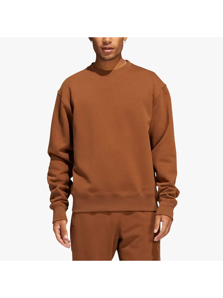 Худи adidas x Pharrell Basic Sports Sweatshirt 'Brown' — изображение 4 из 6, коричневый
