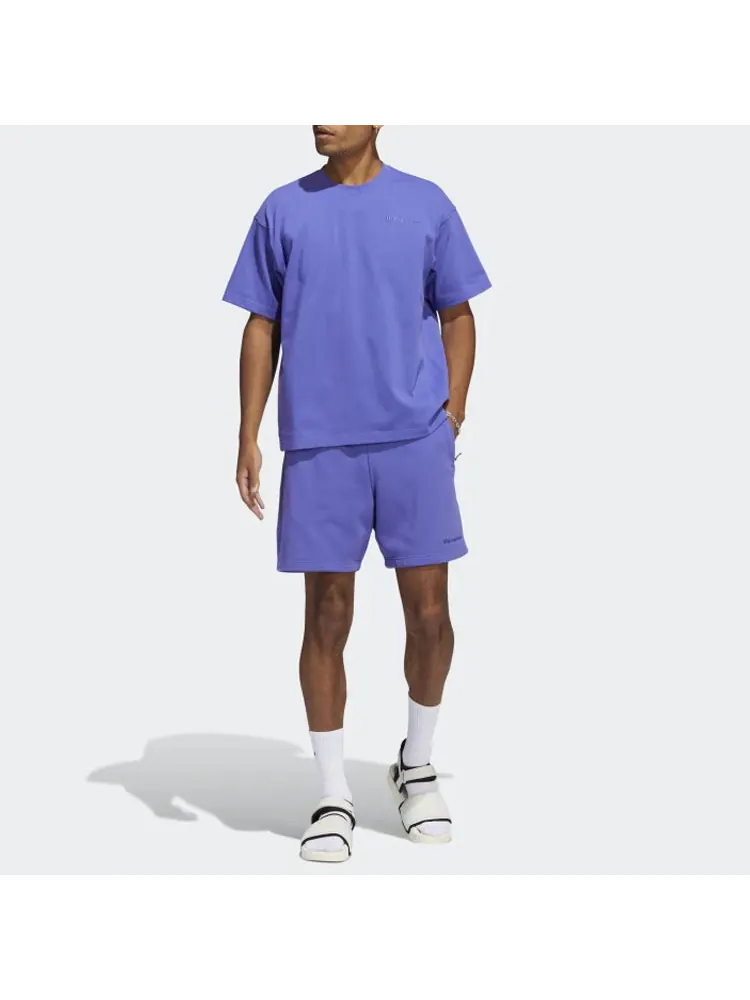 Футболка adidas x Pharrell Basic Sports T-Shirt 'Purple' — изображение 5 из 6, фиолетовый
