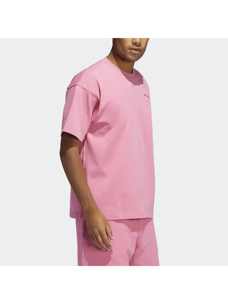 Футболка adidas x Pharrell Basic Sports T-Shirt 'Pink' — изображение 4 из 6, розовый