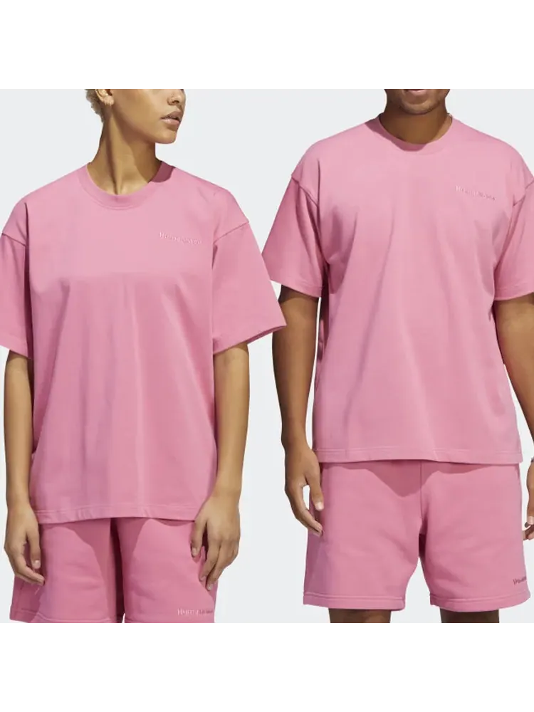 Футболка adidas x Pharrell Basic Sports T-Shirt 'Pink' — изображение 5 из 6, розовый