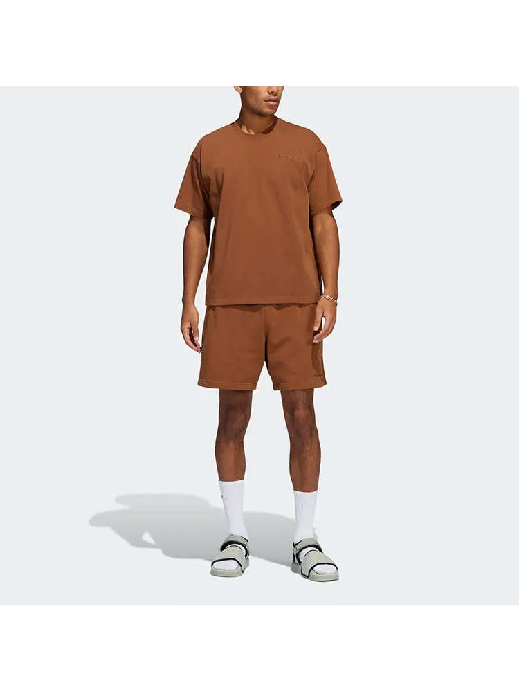 Футболка adidas x Pharrell Humanrace Small Logo T-Shirt 'Brown' — изображение 5 из 6, коричневый