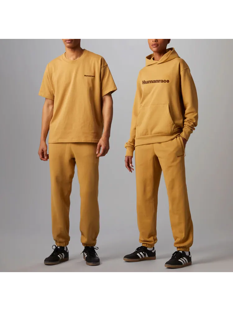 Спортивные брюки adidas x Pharrell Humanrace Small Logo Sweatpants 'Tan' — изображение 3 из 6, бежевый