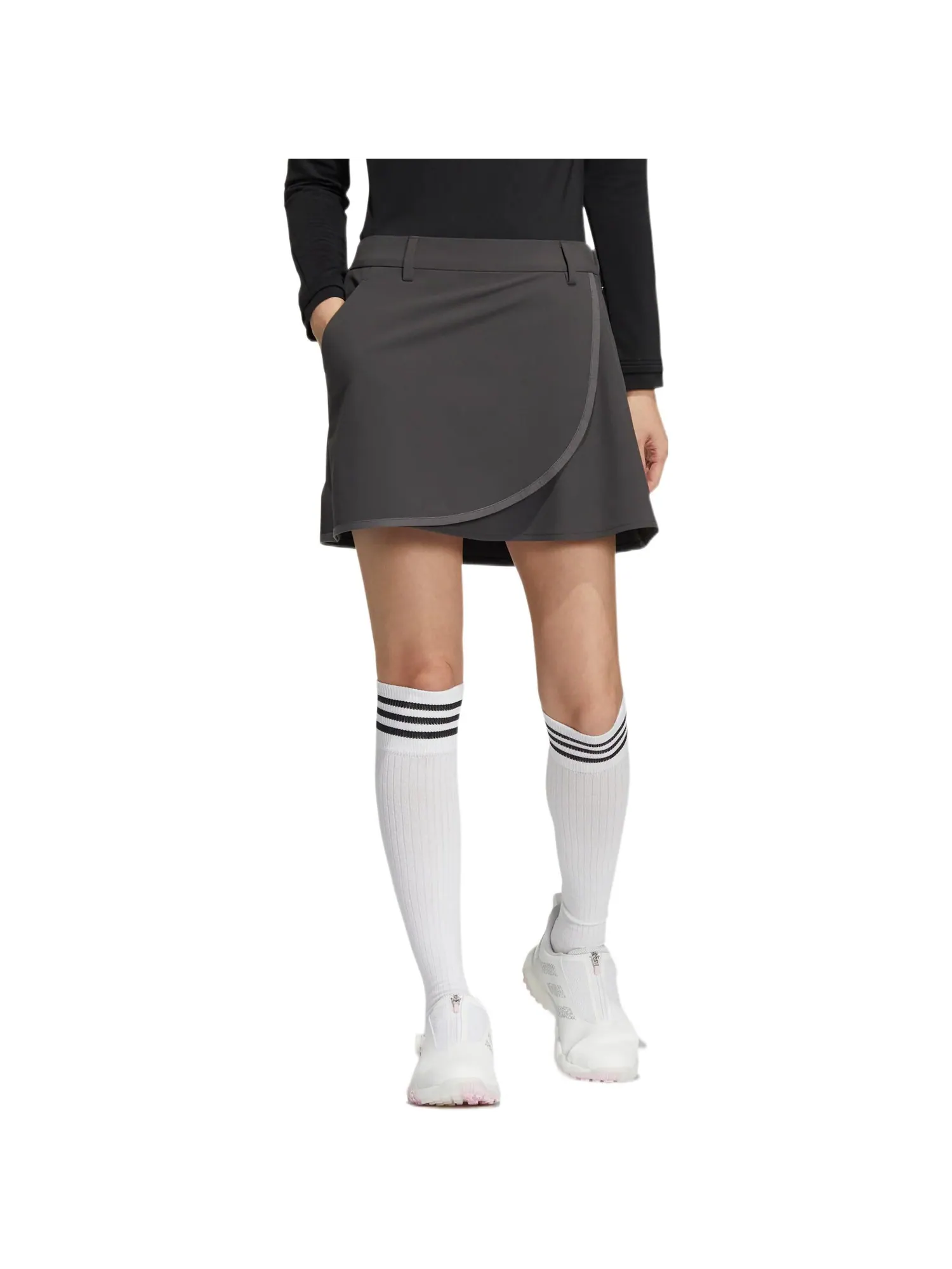 Юбка (WMNS) adidas WIND.RDY Stretch Flared Skirt 'Black' HG1735 — изображение 2 из 4, черный