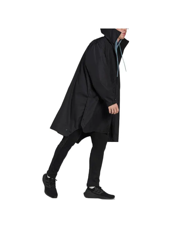 Куртка men's logo solid color hooded jacket windbreaker black Adidas — изображение 4 из 4, мульти