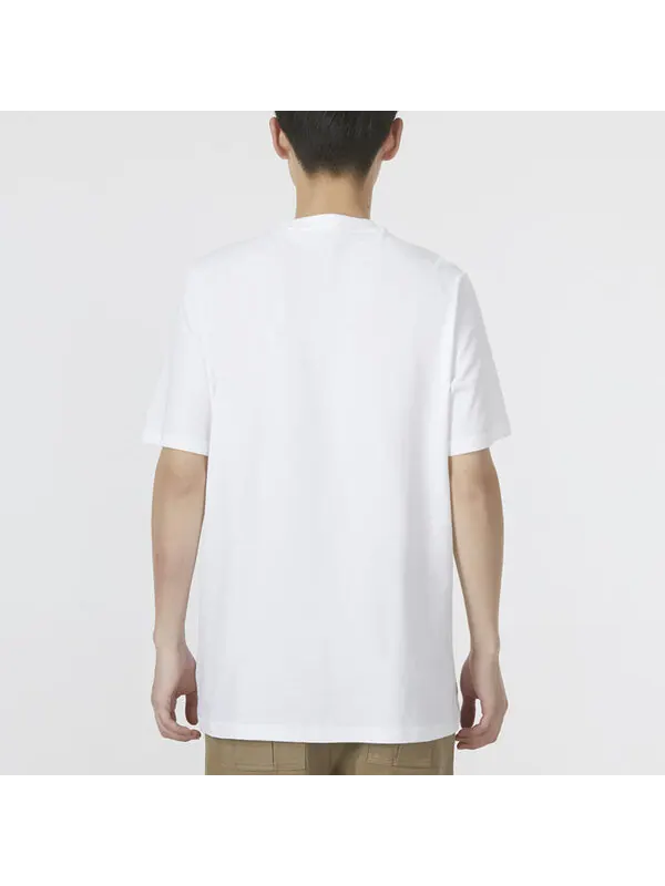Футболка adidas Large Logo Printing Casual Round Neck Short Sleeve White — изображение 4 из 4, мульти