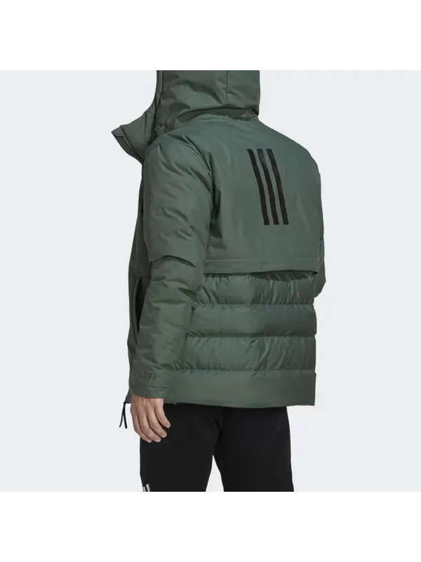 Куртка пуховик traveer cold.rdy Adidas — изображение 3 из 4, зеленый
