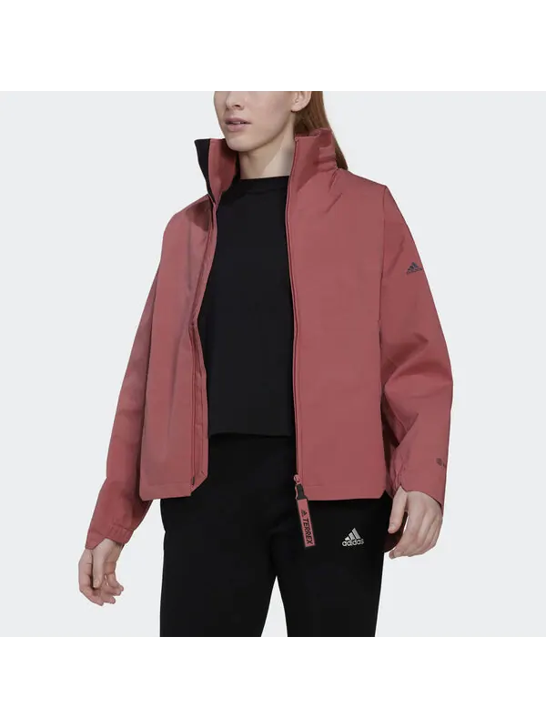 Куртка terrex jackets 'burgundy' Adidas — изображение 2 из 3, бордовый