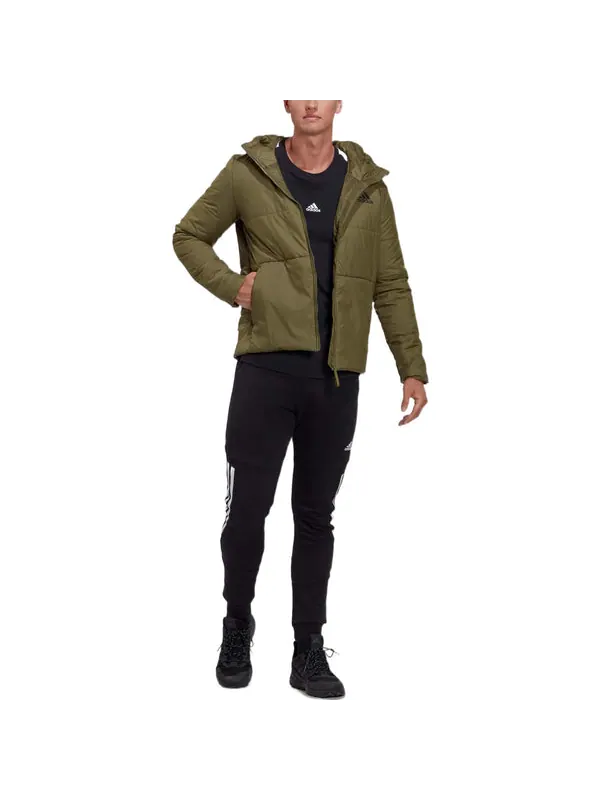 Куртка bsc puffer jacket 'green' Adidas — изображение 2 из 4, зеленый