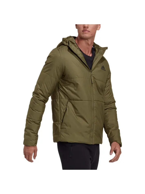 Куртка bsc puffer jacket 'green' Adidas — изображение 3 из 4, зеленый