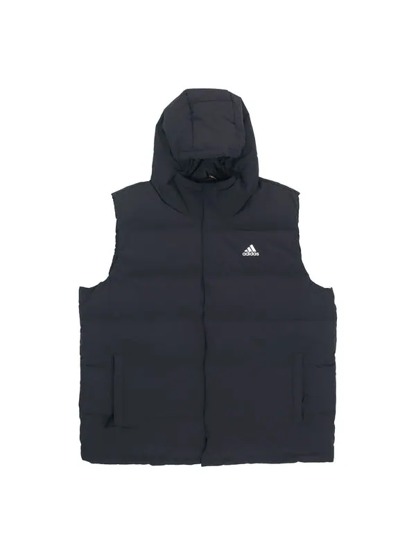 Жилеты гелионик с капюшоном пуховые жилеты Adidas — изображение 1 из 4, черный