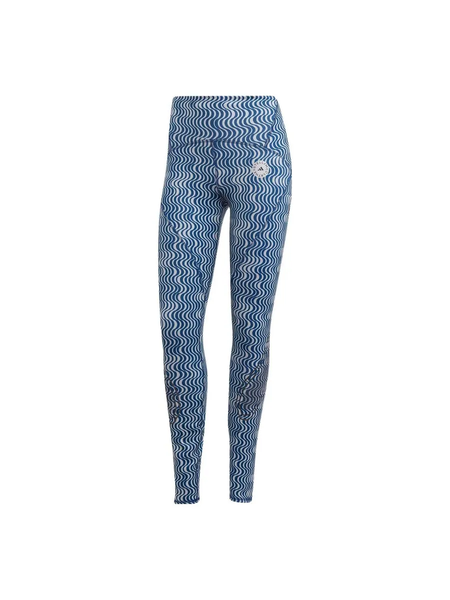 Леггинсы (WMNS) adidas by Stella McCartney TruePace Running COLD.RDY Leggings 'Teal' — изображение 1 из 4, бирюзовый