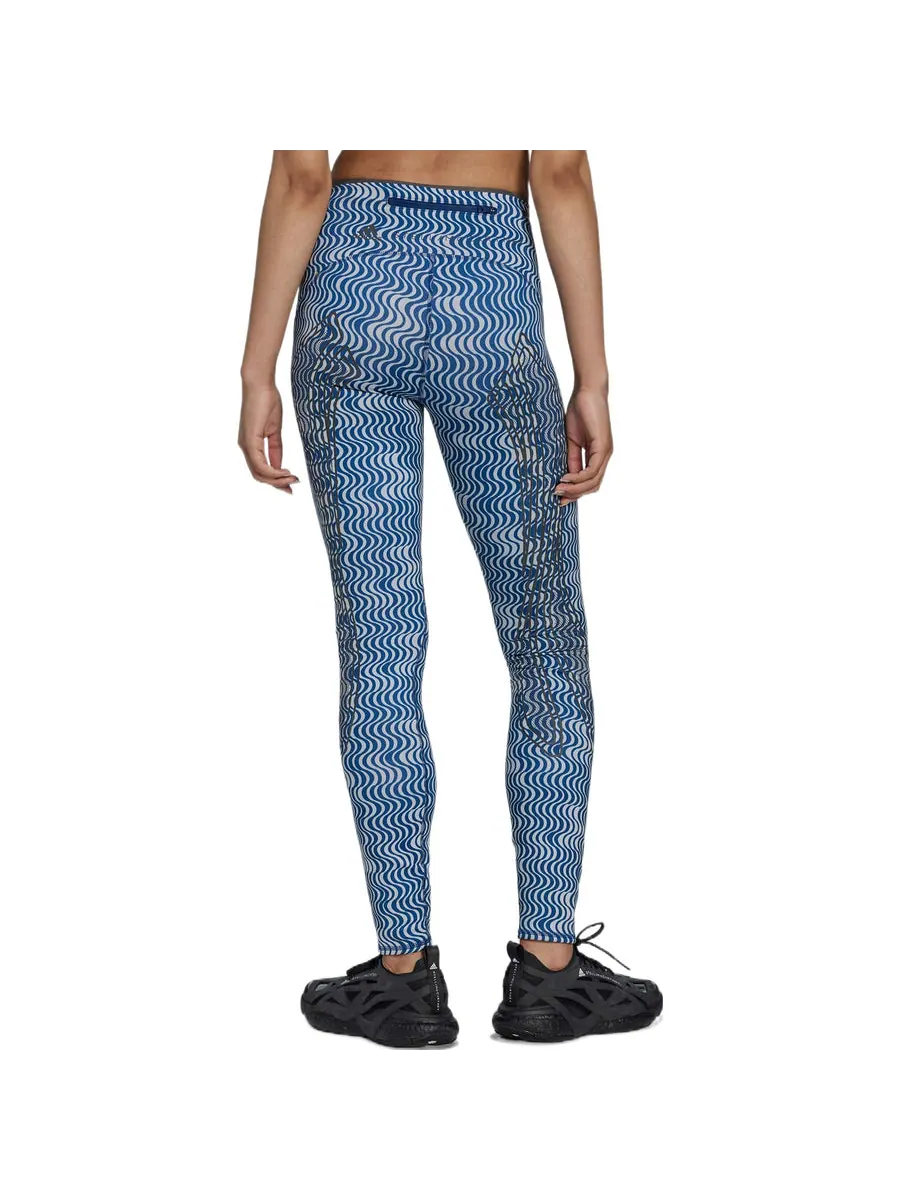 Леггинсы (WMNS) adidas by Stella McCartney TruePace Running COLD.RDY Leggings 'Teal' — изображение 3 из 4, бирюзовый