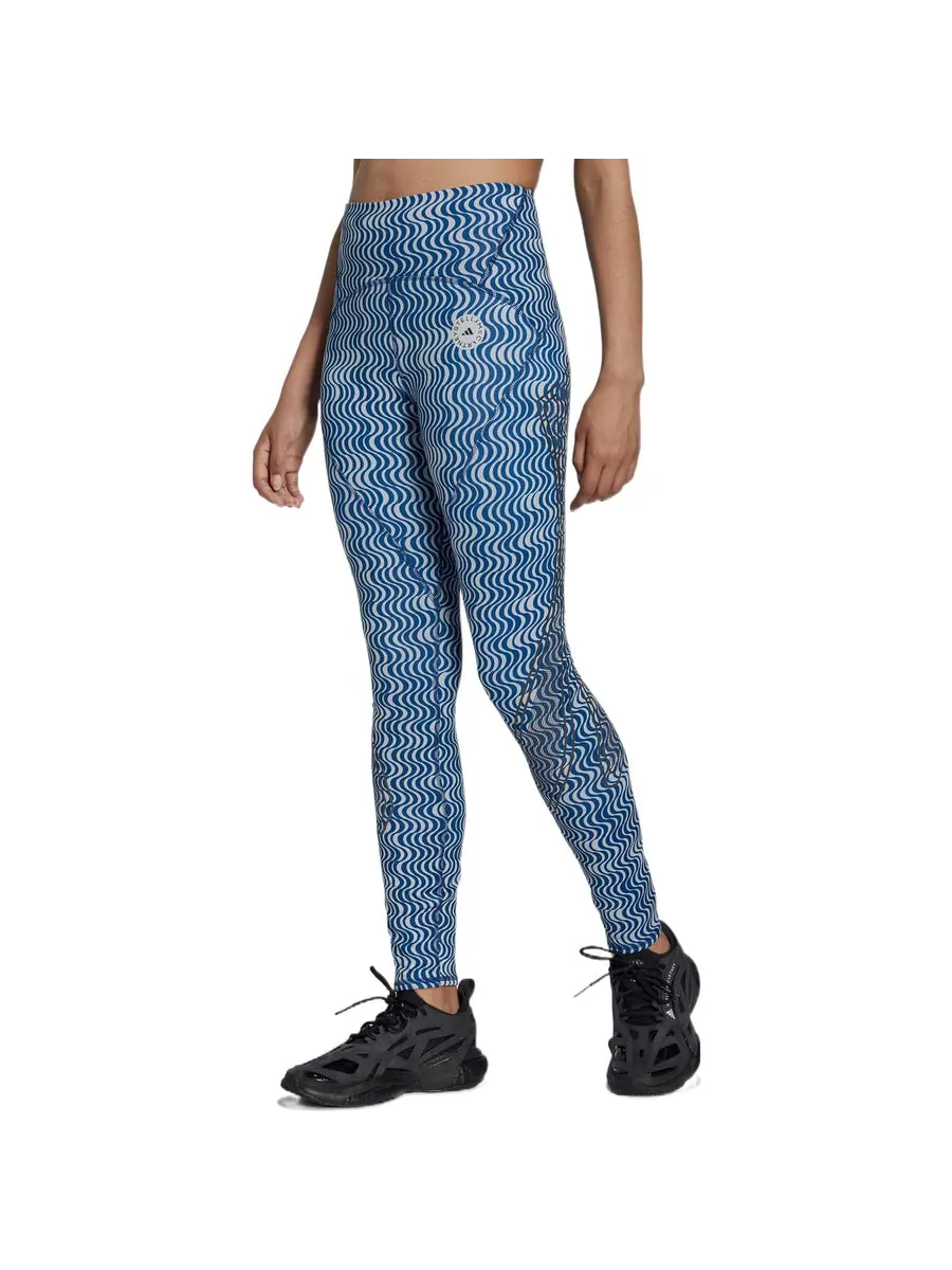 Леггинсы (WMNS) adidas by Stella McCartney TruePace Running COLD.RDY Leggings 'Teal' — изображение 4 из 4, бирюзовый