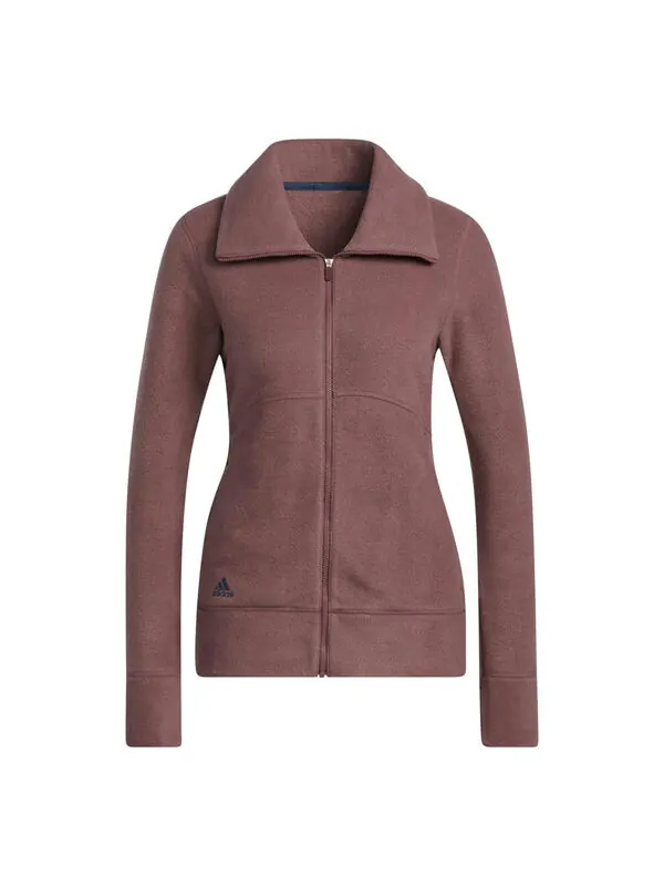 Куртка polar fleece jacket 'burgundy' Adidas — изображение 1 из 3, бордовый