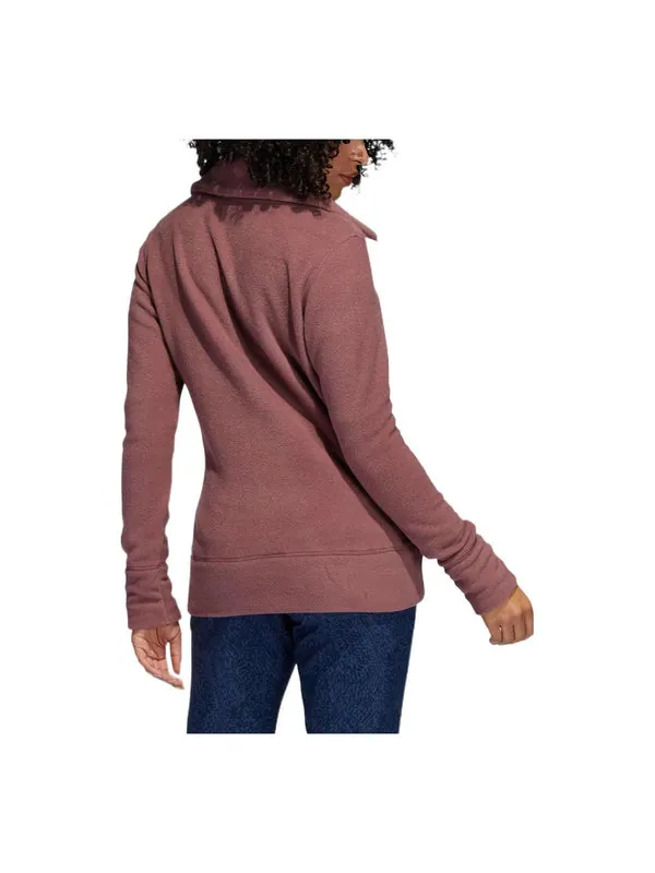 Куртка polar fleece jacket 'burgundy' Adidas — изображение 3 из 3, бордовый