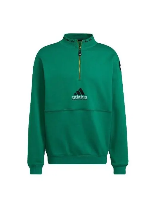 Толстовка adidas Equipment Series Half Zipper Pullover Green — изображение 1 из 4, зеленый