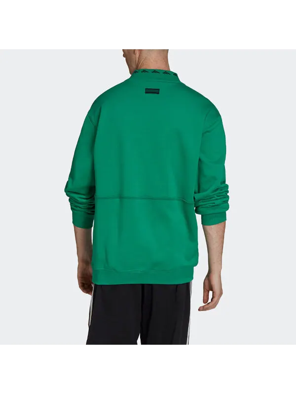 Толстовка adidas Equipment Series Half Zipper Pullover Green — изображение 3 из 4, зеленый