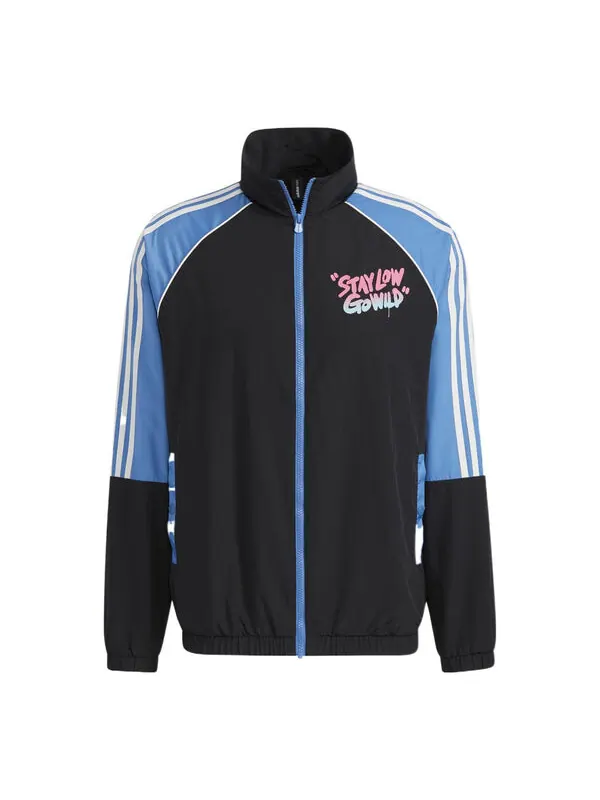 Толстовка adidas neo M radio w wb Casual Sports Stand Collar Jacket Black — изображение 1 из 4, мульти