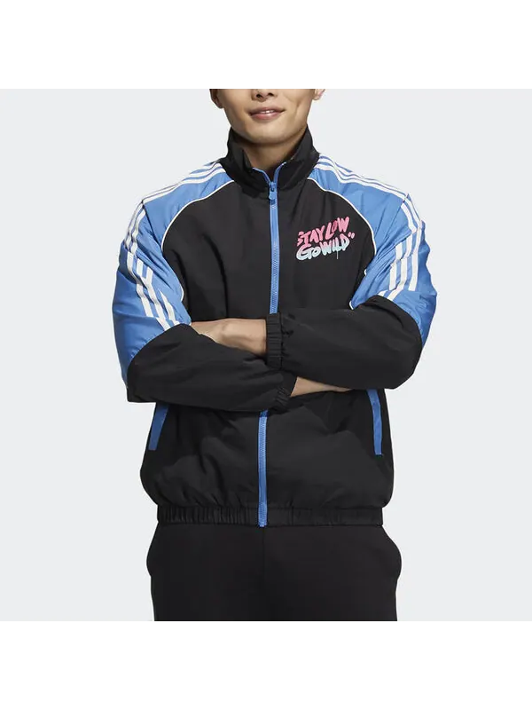 Толстовка adidas neo M radio w wb Casual Sports Stand Collar Jacket Black — изображение 2 из 4, мульти