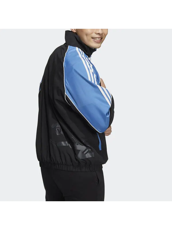 Толстовка adidas neo M radio w wb Casual Sports Stand Collar Jacket Black — изображение 4 из 4, мульти
