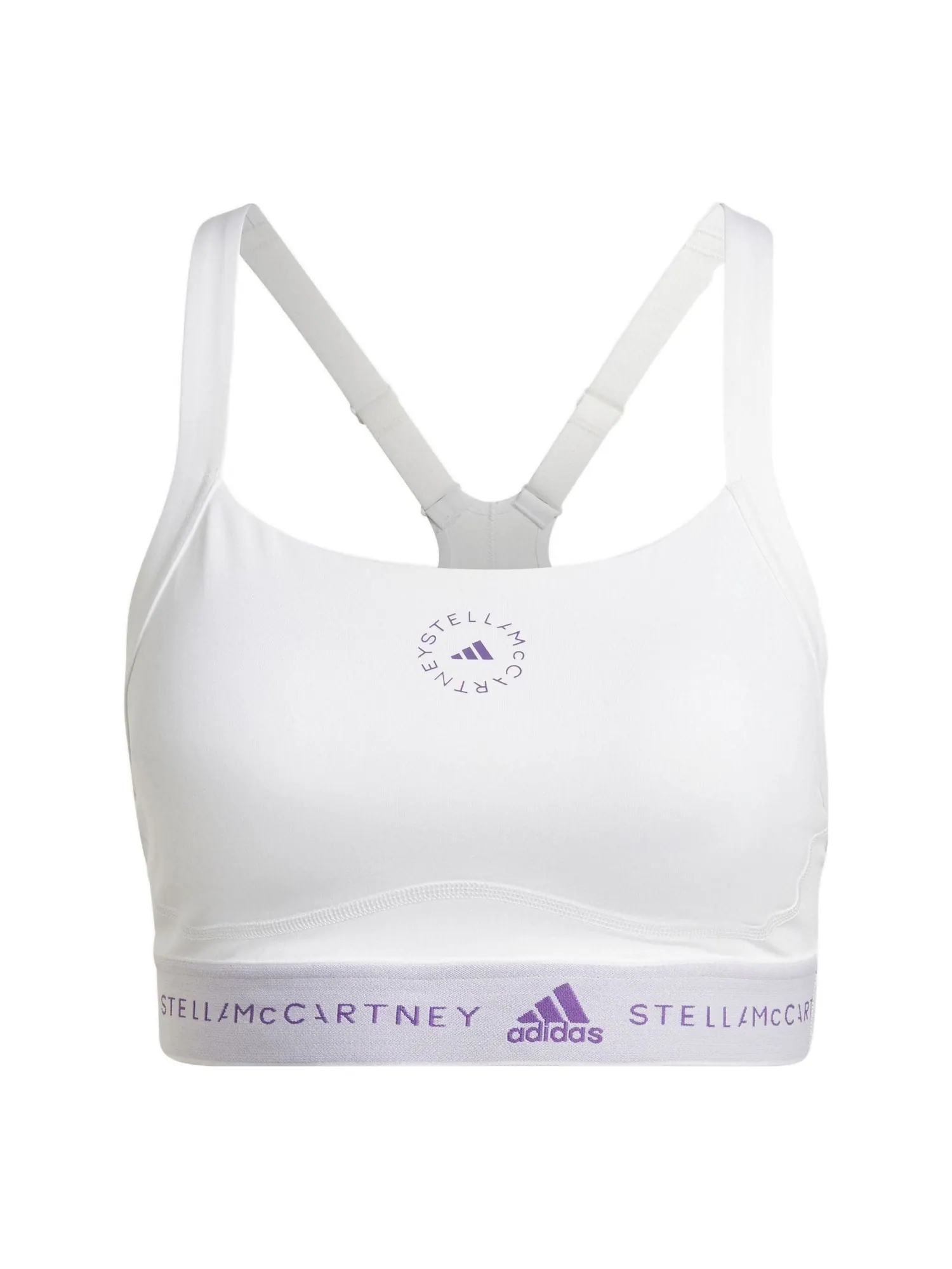 Бюстгальтер (WMNS) adidas by Stella McCartney TruePurposeSports Bra 'White' — изображение 1 из 3, белый