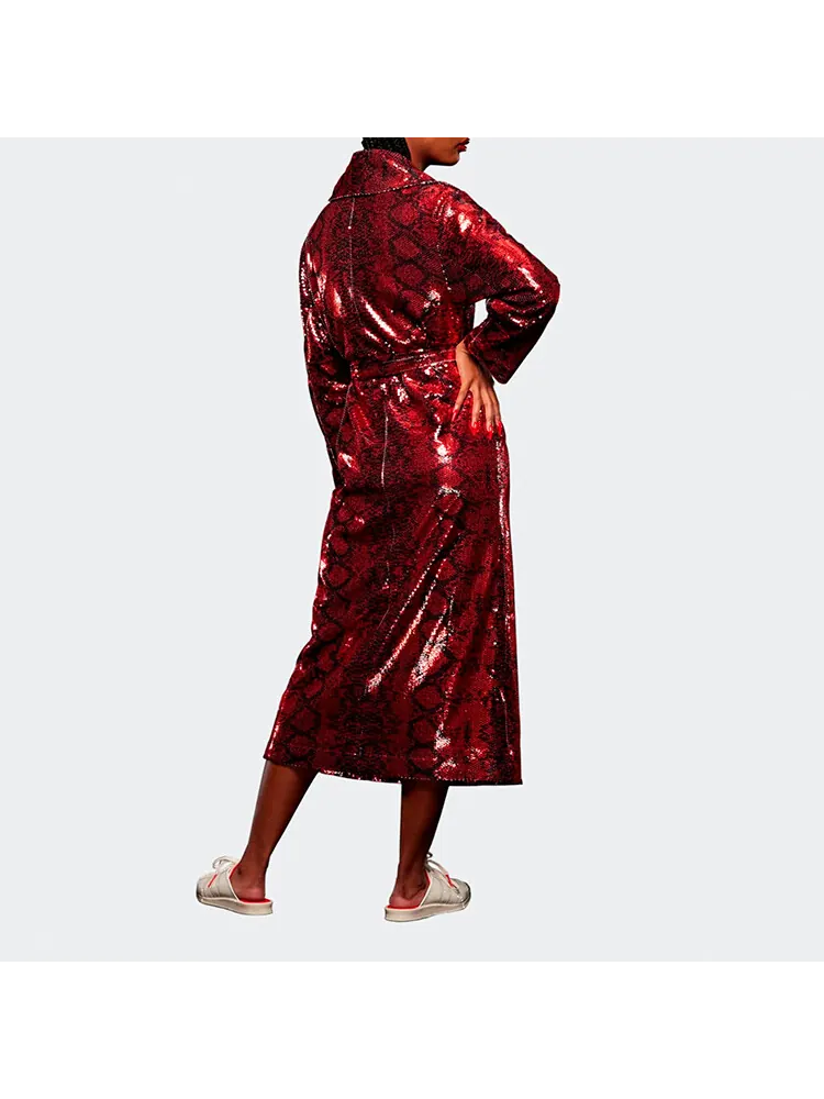 Плащ Adidas Originals Ivy Park x Sequin Duster — изображение 4 из 4, красный