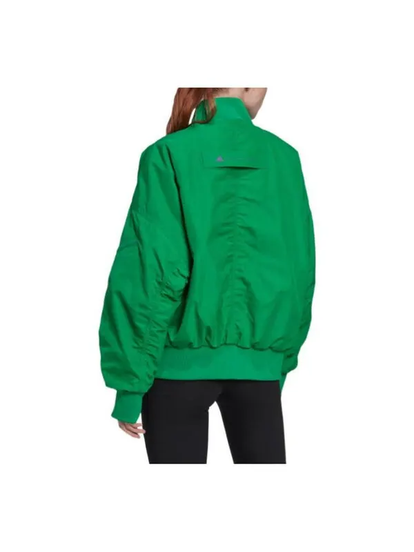 Куртка от Stella McCartney тканая куртка-бомбер Adidas — изображение 3 из 3, зеленый