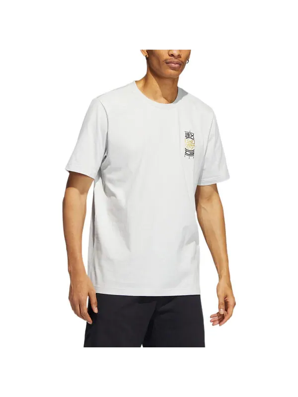 Футболка Men's adidas Don 3 King Tee Back Basketball Tactical Board Printing Sports Breathable — изображение 2 из 4, мульти