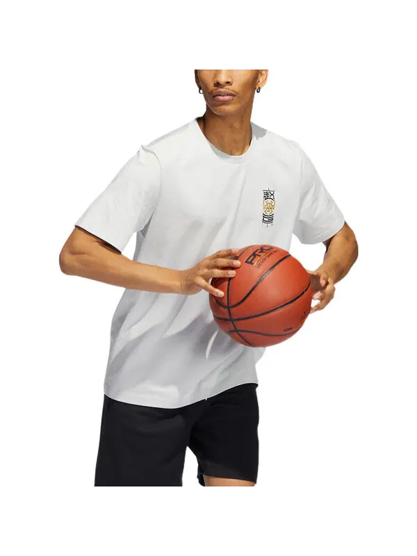Футболка Men's adidas Don 3 King Tee Back Basketball Tactical Board Printing Sports Breathable — изображение 4 из 4, мульти