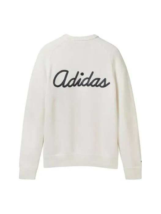 Толстовка Men's adidas originals SS22 Logo Printing Round Neck Pullover Long Sleeves Knitwear White — изображение 1 из 2