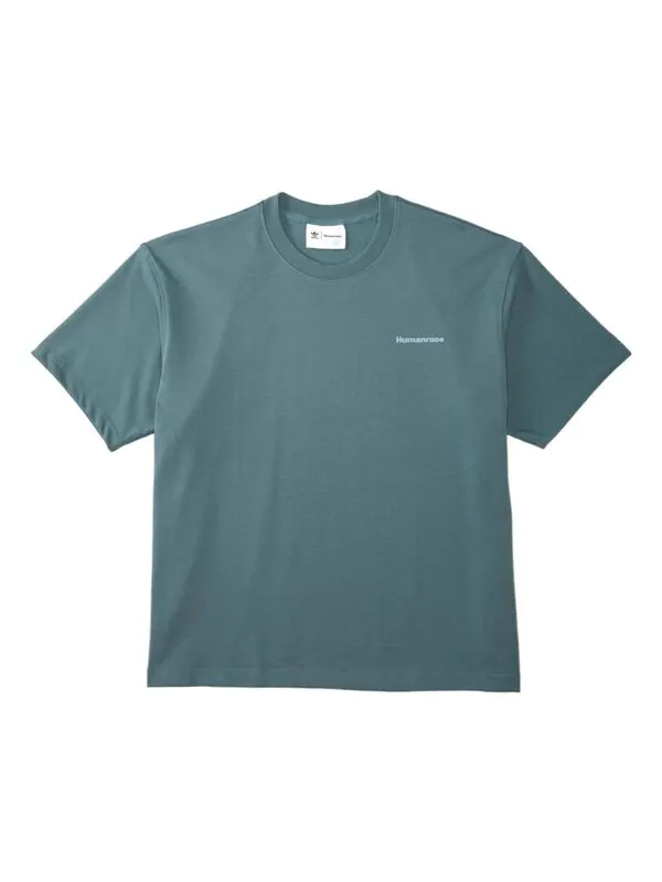 Футболка Adidas x Pharrell Williams Basics T-Shirt 'Hazy Emerald' — изображение 1 из 4, мульти