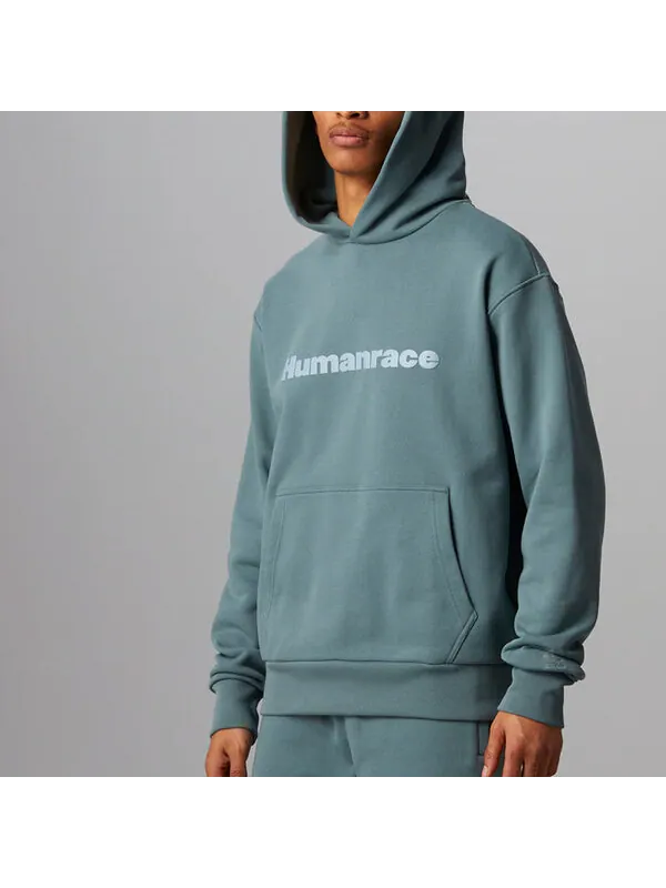 Толстовка x pharrell humanrace logo hoodie 'blue grey' Adidas — изображение 4 из 4, мульти