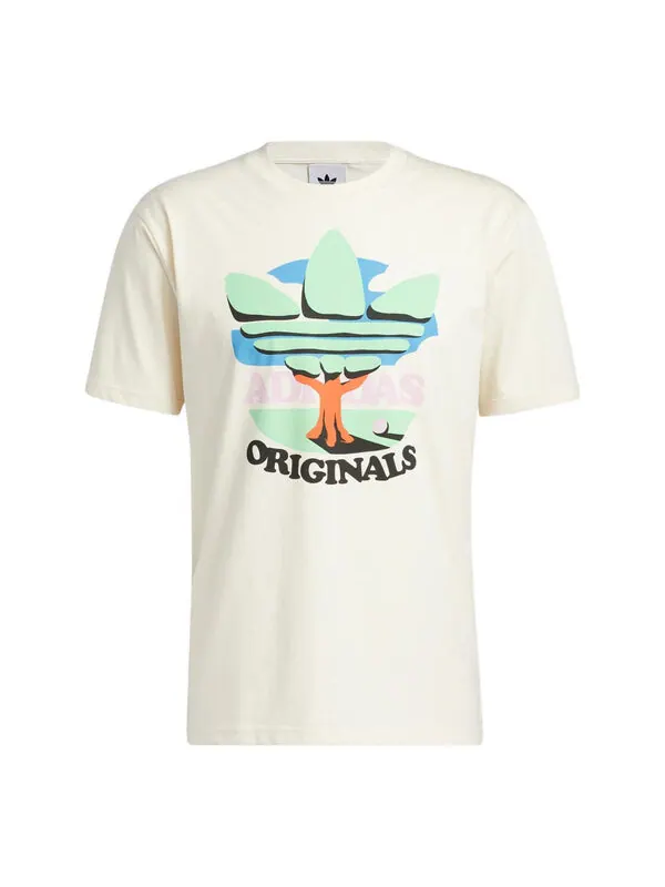 Футболка adidas originals Trefoil Tree T-shirt 'Non Dyed' — изображение 1 из 4, мульти