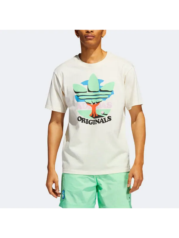Футболка adidas originals Trefoil Tree T-shirt 'Non Dyed' — изображение 2 из 4, мульти