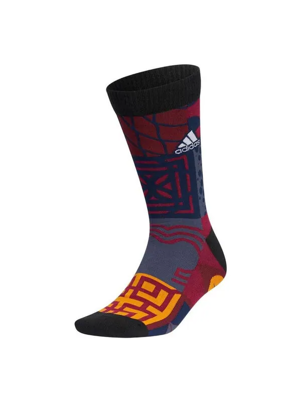 Носки men's new year's edition printing sports mid-top socks combined pack black Adidas — изображение 1 из 1, мульти