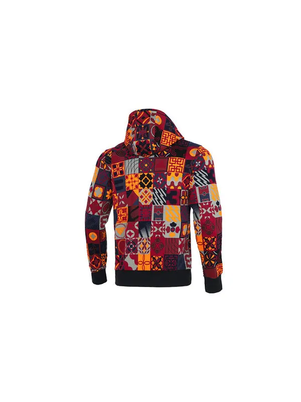Толстовка Men's adidas Cny Aop Hood Limited Pattern Sports Bright Pink Red Fluorescence — изображение 2 из 4, красный