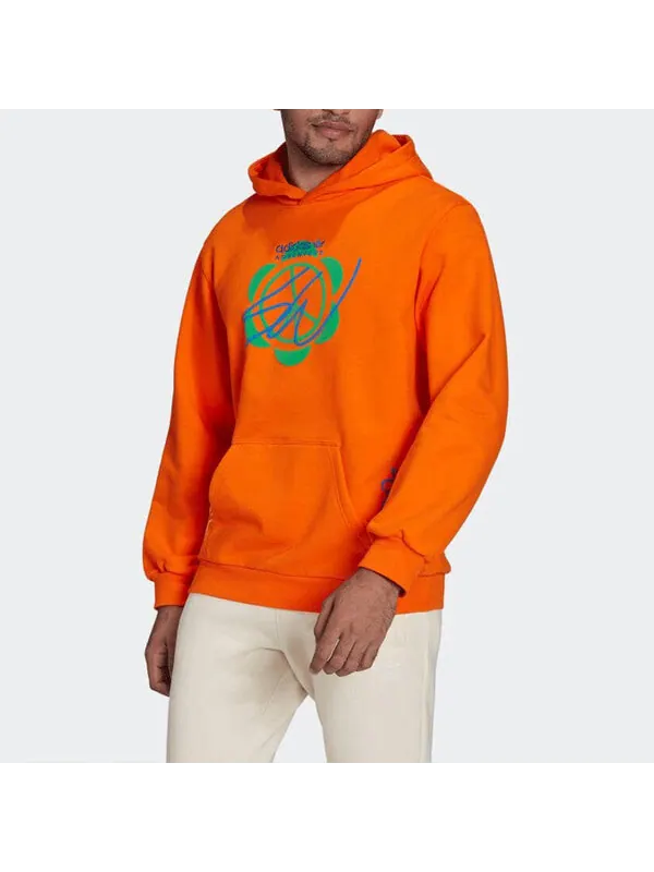 Толстовка x sean wotherspoon superturf hoodie 'orange' Adidas — изображение 2 из 4, оранжевый