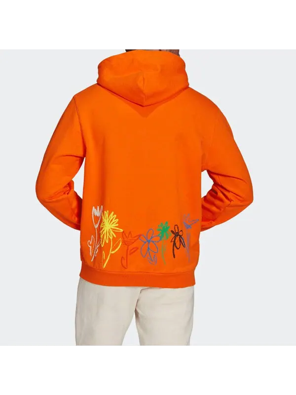 Толстовка x sean wotherspoon superturf hoodie 'orange' Adidas — изображение 3 из 4, оранжевый