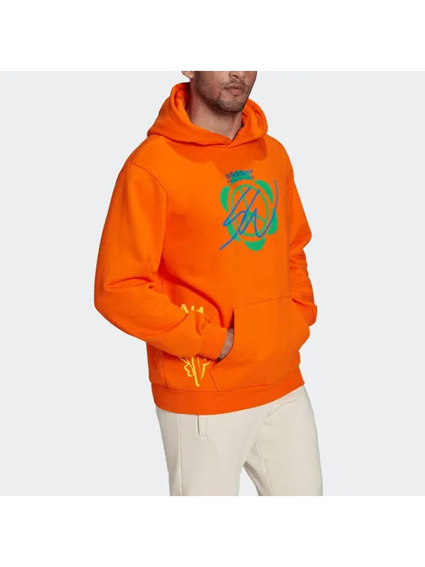 Толстовка x sean wotherspoon superturf hoodie 'orange' Adidas — изображение 4 из 4, оранжевый