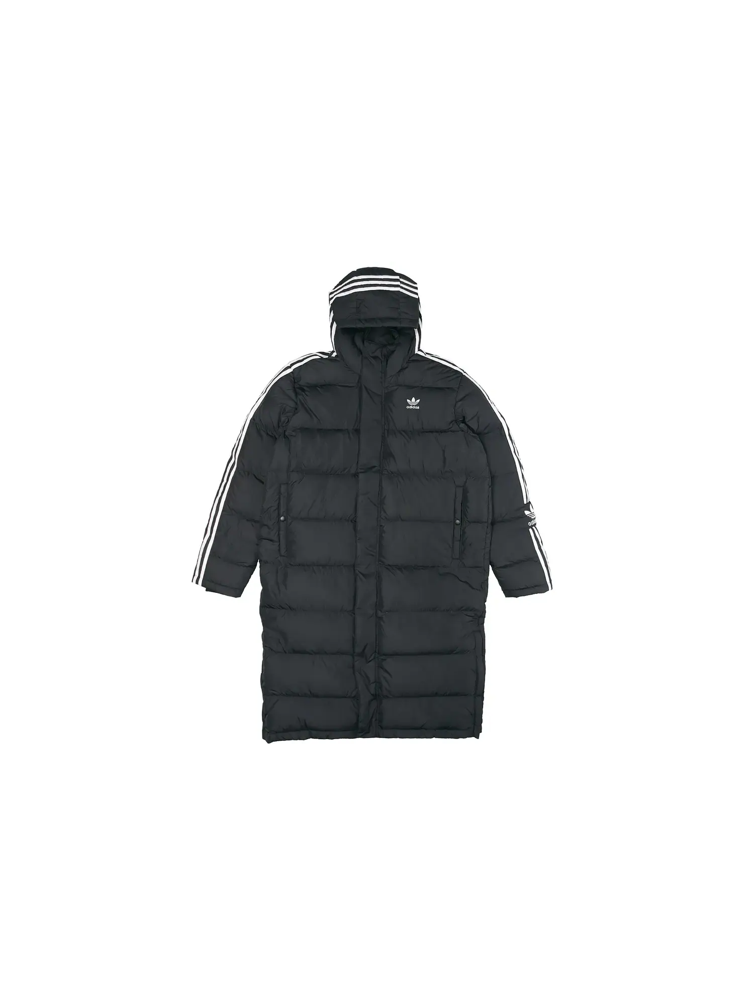 Мужской пуховик Adidas Originals Long Down Side — изображение 1 из 2, черный