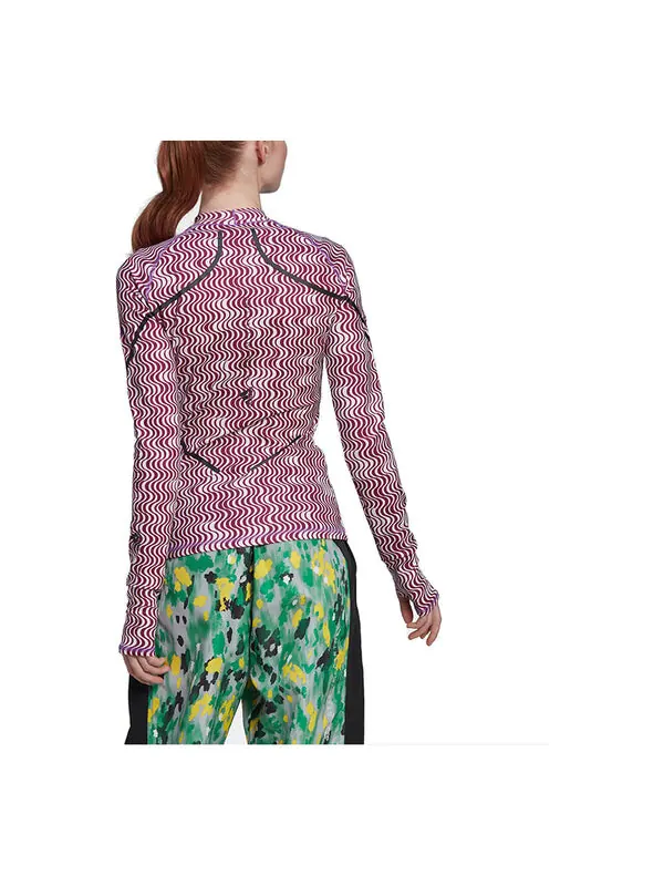 Топ от Stella McCartney Truepurpose с принтом и длинными рукавами Adidas — изображение 3 из 3, фиолетовый/черный
