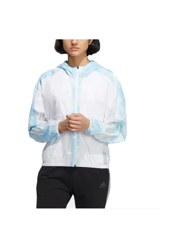 Куртка с аоп ветровка Adidas — изображение 2 из 3, синий