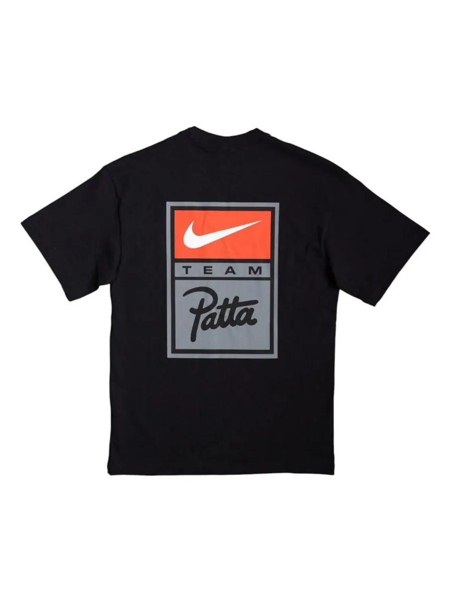 Футболка Nike x Patta T-Shirt 'Black' — изображение 2 из 2, черный