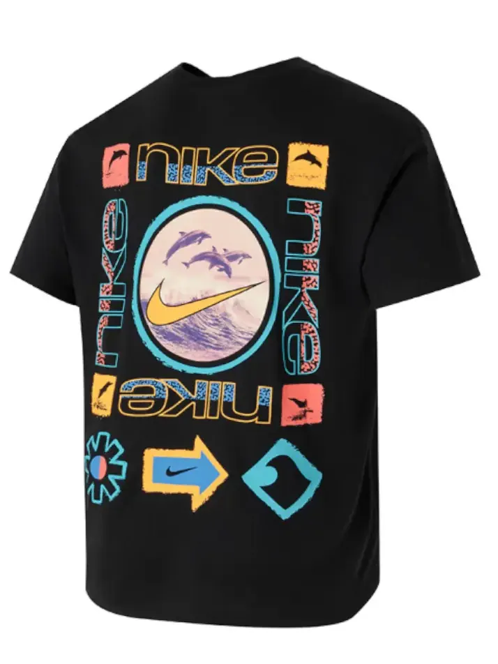 Футболка Nike T-Shirt 'Black' — изображение 2 из 2, черный
