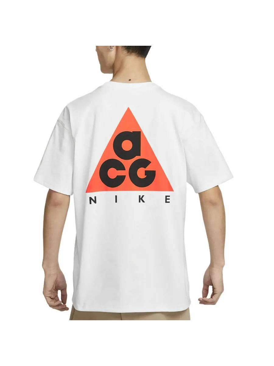Футболка Nike AS M ACG DF TEE M90 LBR+HBR TR T-Shirt Asia Sizing 'White Orange' — изображение 2 из 5, белый