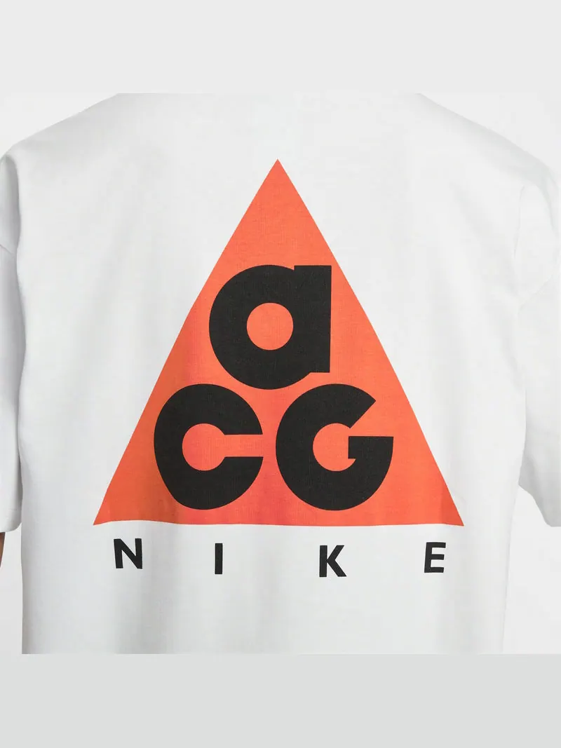 Футболка Nike AS M ACG DF TEE M90 LBR+HBR TR T-Shirt Asia Sizing 'White Orange' — изображение 5 из 5, белый
