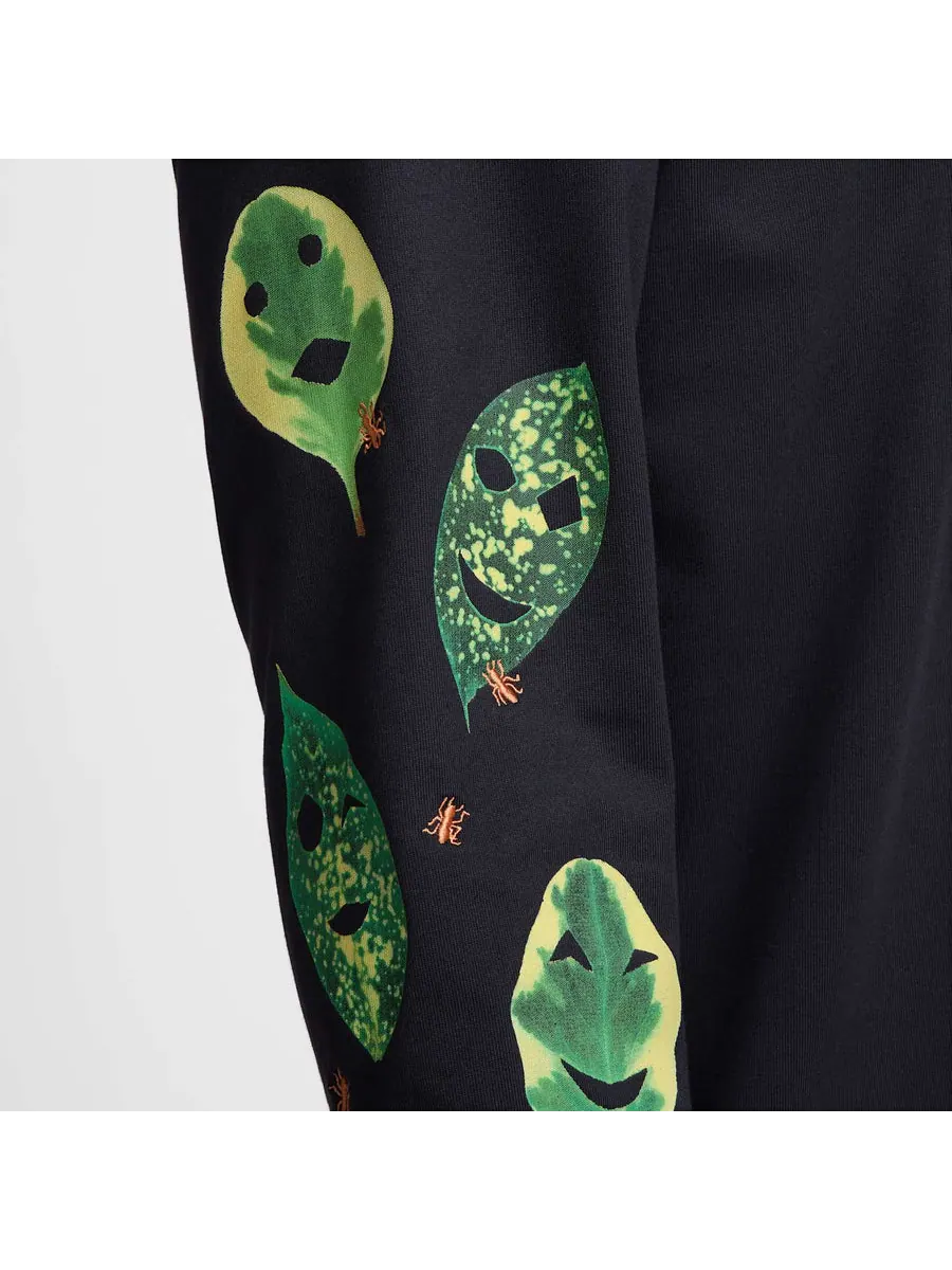 Футболка Nike Long Sleeves T-Shirt Asia Sizing 'Black' — изображение 2 из 3, черный