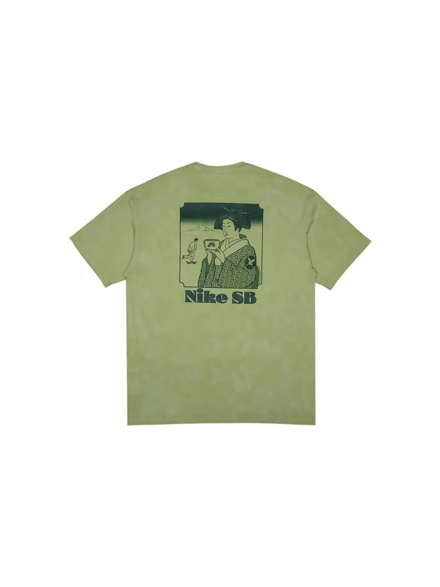 Футболка Nike x Yuto Horigome SB Skate T-Shirt 'Matcha' — изображение 2 из 2, оливковый зеленый