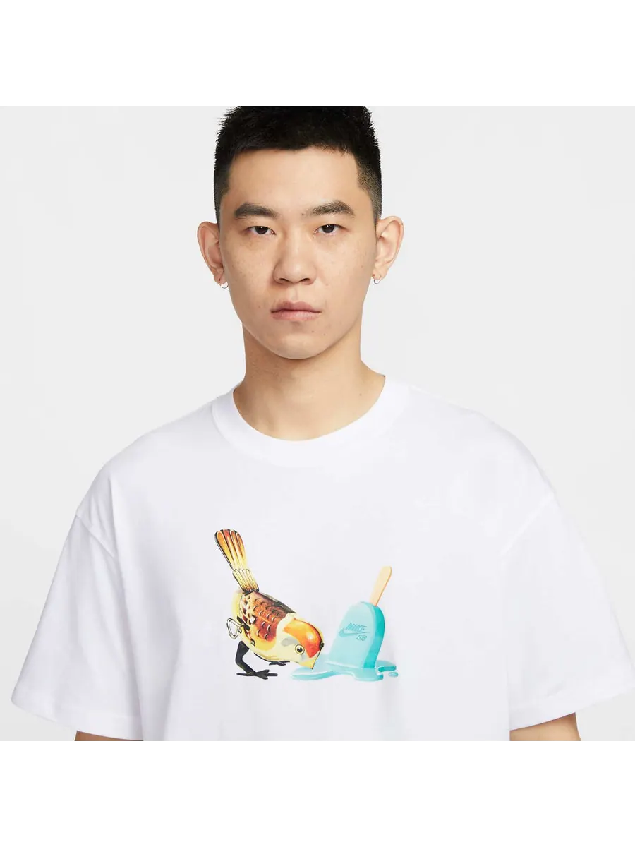 Футболка Nike SB Skateboard T-Shirt 'White' — изображение 2 из 5, белый